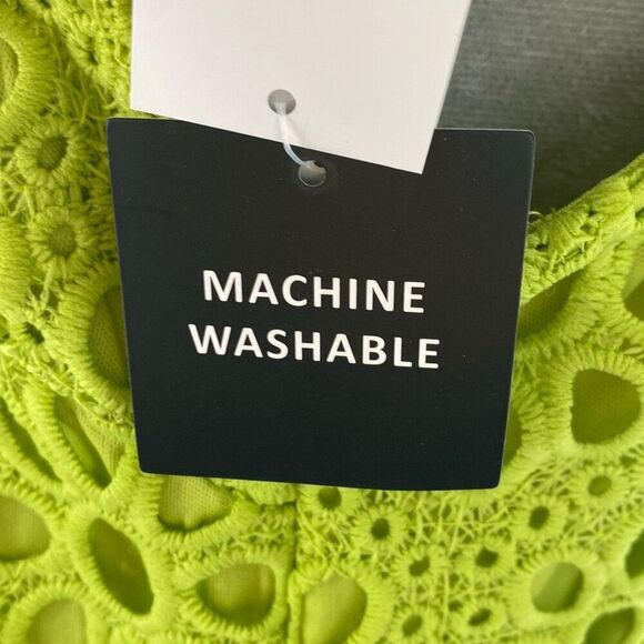 Robbie Bee Womens Sleeveless Floral Eyelet Swing Dresses Size 8 - Picture 10 of 13